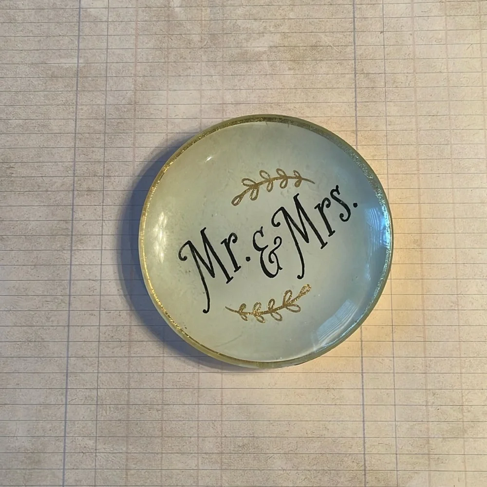 Natural Life Mr. & Mrs. Trinket Tray